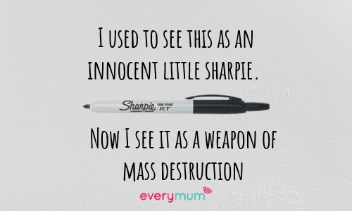 The Best #FunnyParenting Truths You Can Totally Relate To sharpie